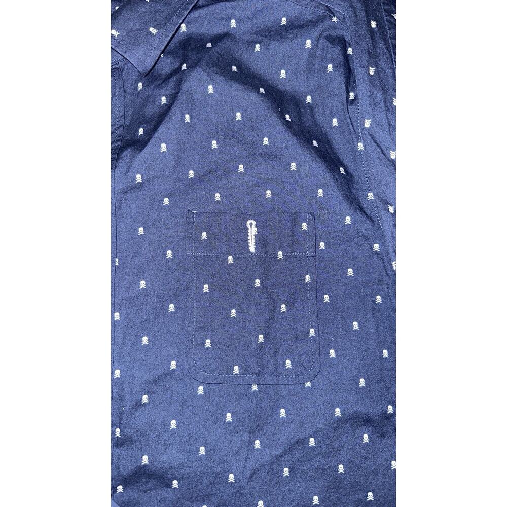 Smash Mens Long Sleeve Collared Shirt‎ Extra Large (XL) Navy Edgy - Picture 6 of 13